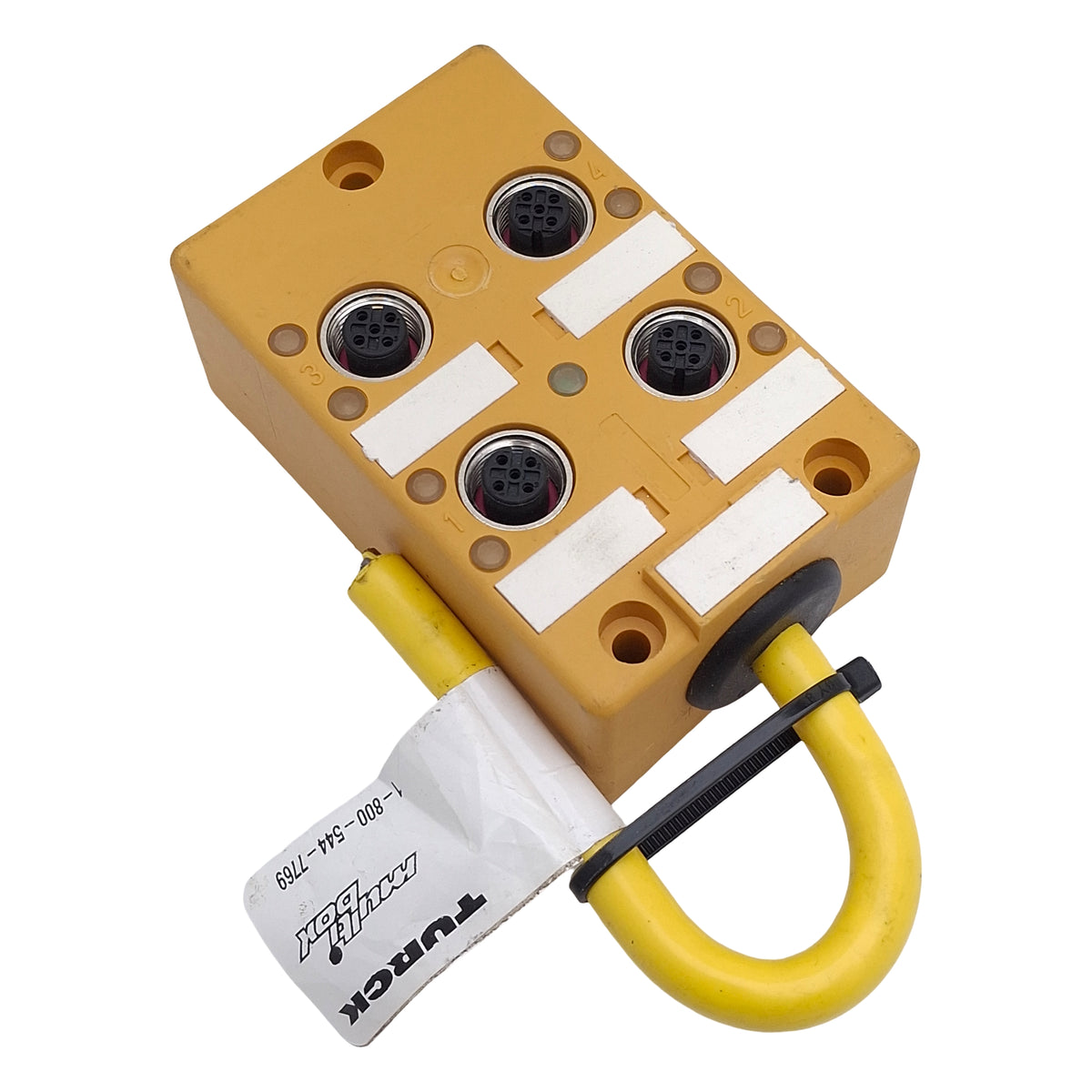 Used Turck VB 40.5-P7X9-5 EuroFast Home Run Junction Box, 4-Port 5-Pin M12, 4A 48V