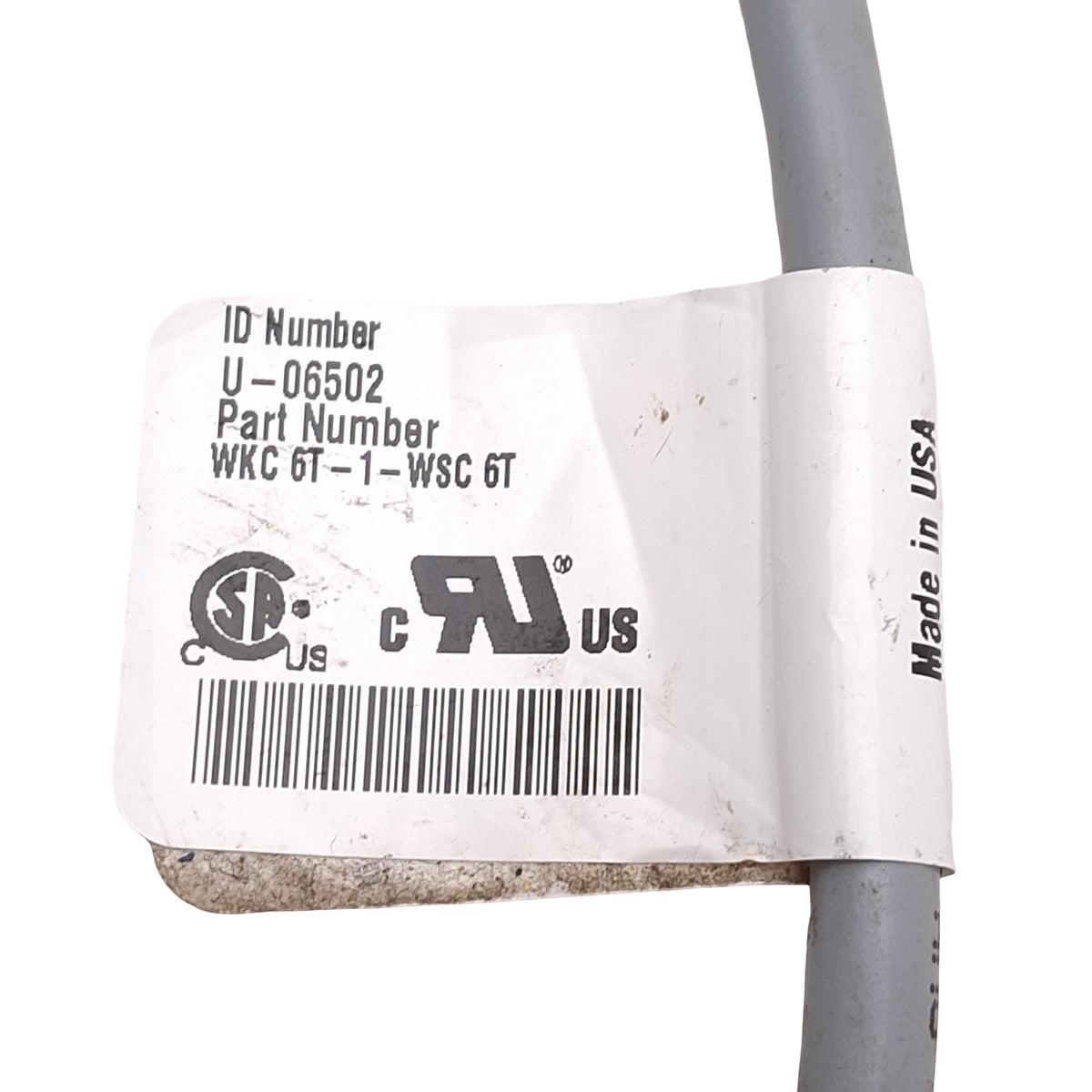 Used Lot of 3 Turck WKC 6T-1-WSC 6T Extension Cable, M12 6-Pin Male to Female, 1m