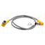 Used Lot of 3 Turck WKC 6T-1-WSC 6T Extension Cable, M12 6-Pin Male to Female, 1m