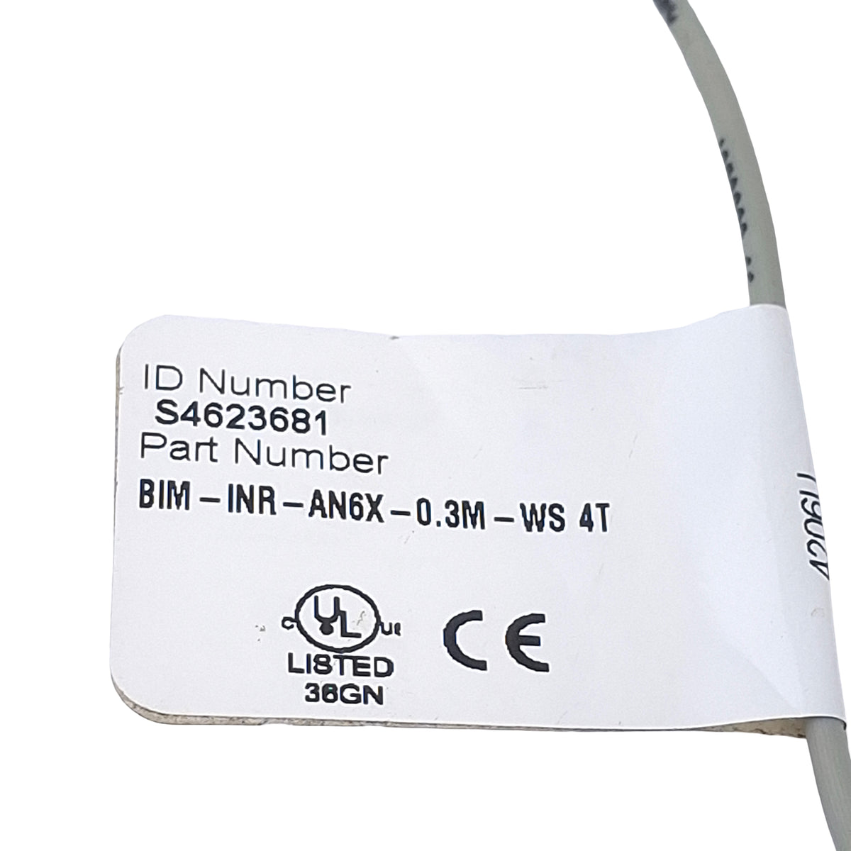 Used Turck BIM-INR-AN6X-0.3M-WS 4T Magnetic Field Sensor, NPN NO, 10-30VDC, 4-Pin M12