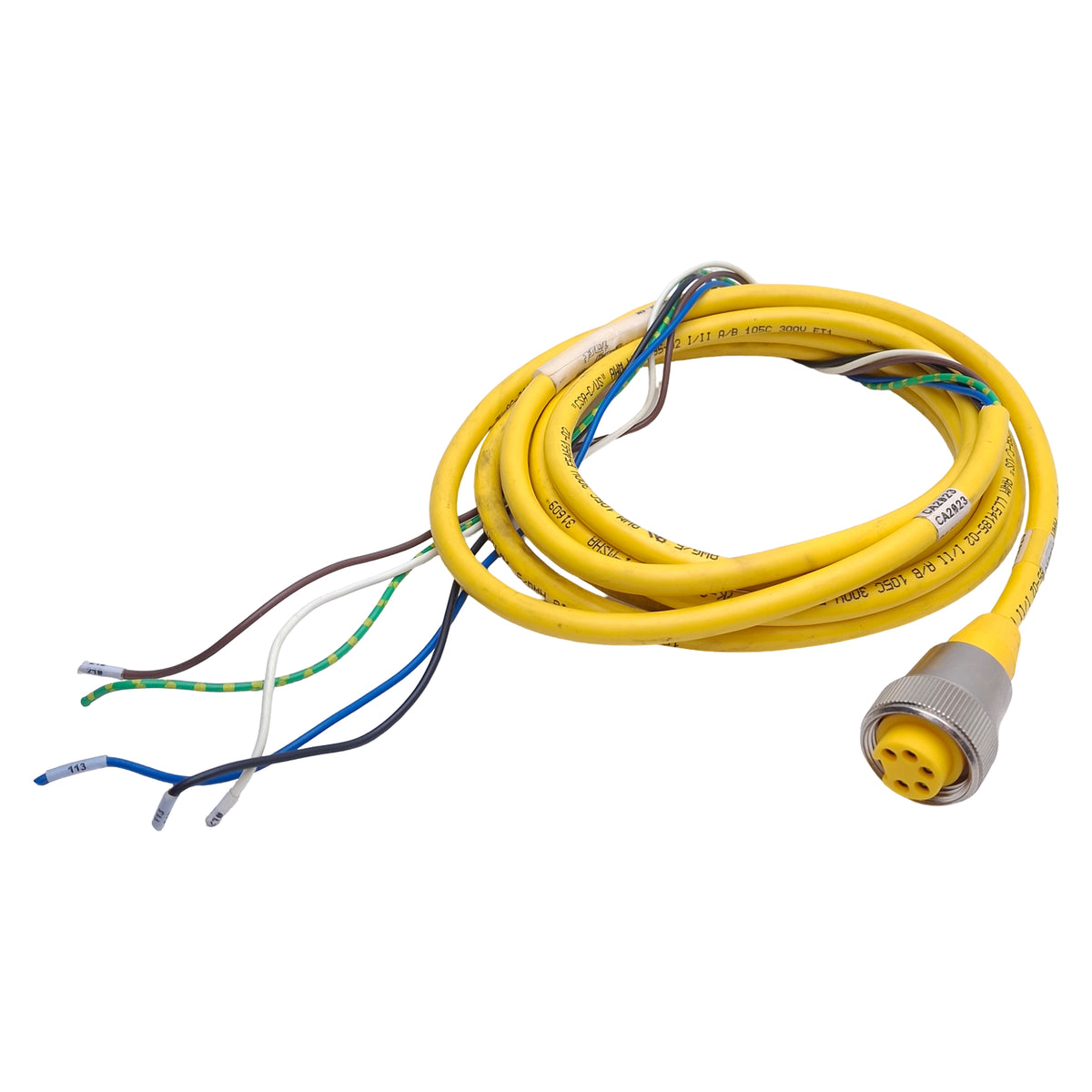 Used Turck RKM 50-6M Single Ended Cordset 7/8in-16UN 5-Pin Minfast Female, 10ft