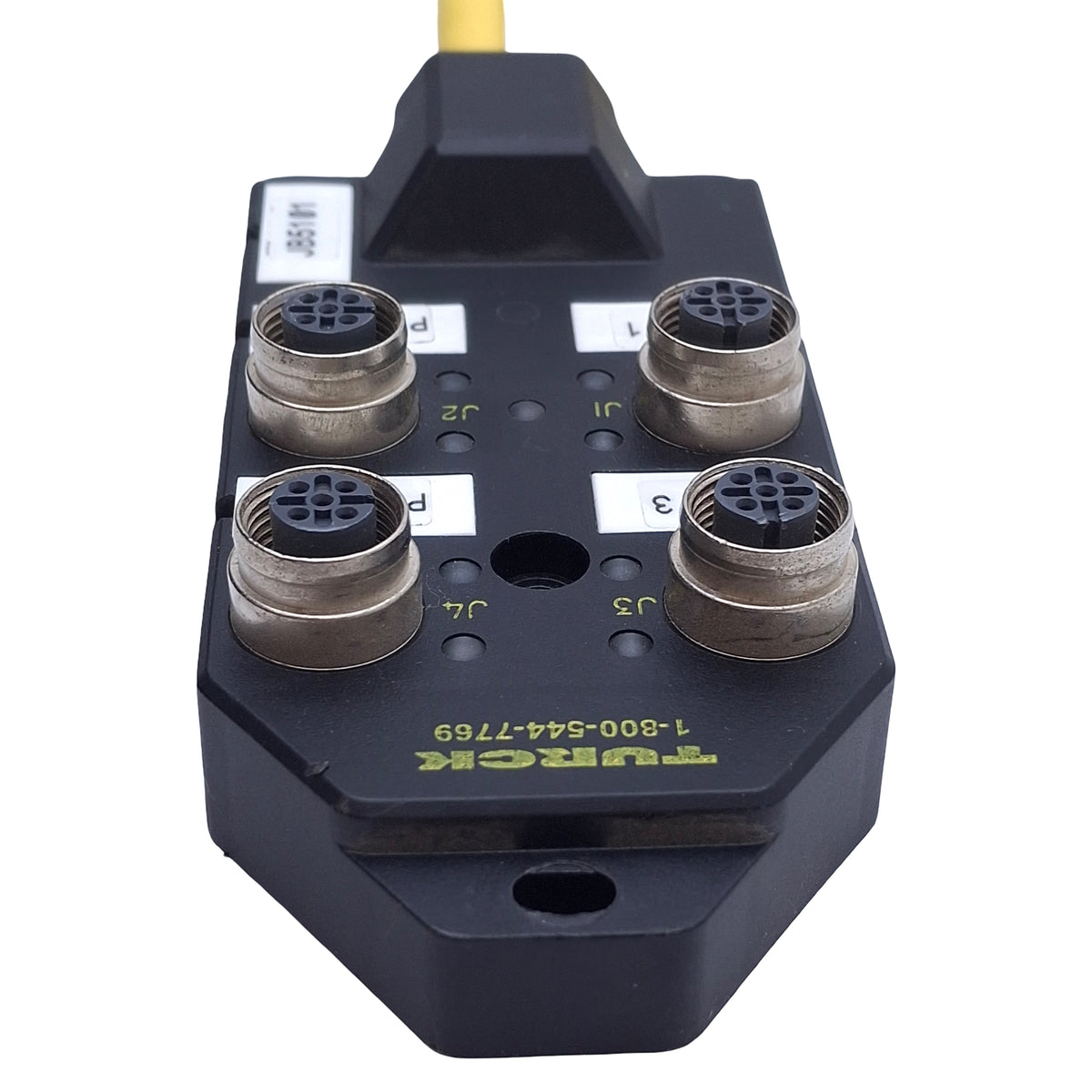 Used Turck 4MB12Z-5-5 Actuator/Sensor Junction Box 4-Connector, M12 5-Pin Female, 4ft