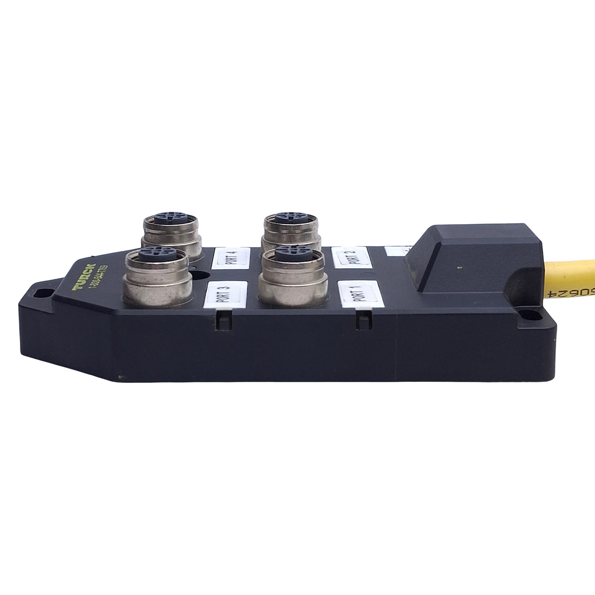 Used Turck 4MB12Z-5-5 Actuator/Sensor Junction Box 4-Connector, M12 5-Pin Female, 4ft
