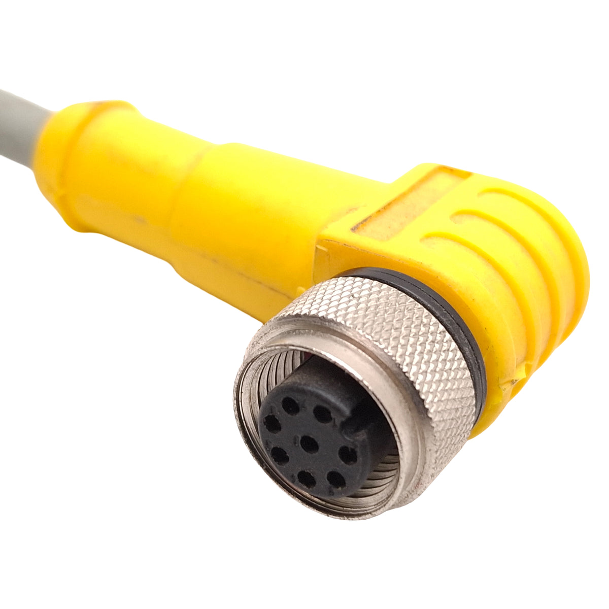 Used Turck WKC 6T-3-WSC 6T/S101 Extension Cable, 90° M12 6-Pin Male to Female, 3m