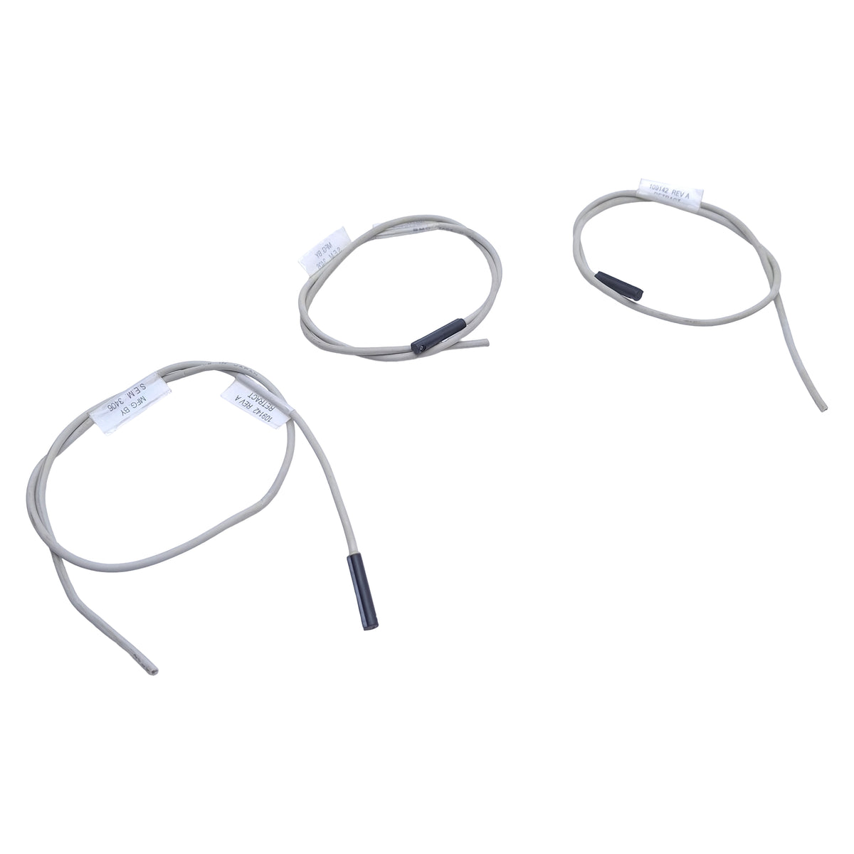 Used Lot of 3 SMC D-F9NW Cylinder Sensor, NPN Output, 10-28VDC, 10mA, 1ft Length