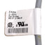 Used Turck WKC 6T-3-WSC 6T Extension Cable, Right Angle M12 6-Pin Male to Female, 3m