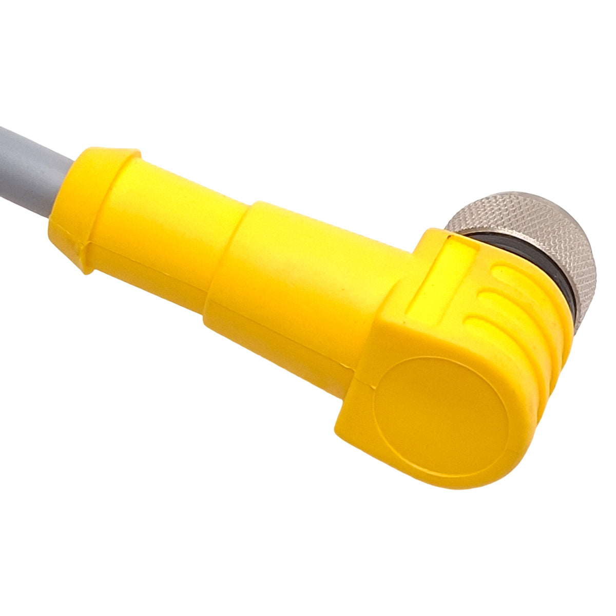 Used Turck WKC 6T-3-WSC 6T Extension Cable, Right Angle M12 6-Pin Male to Female, 3m