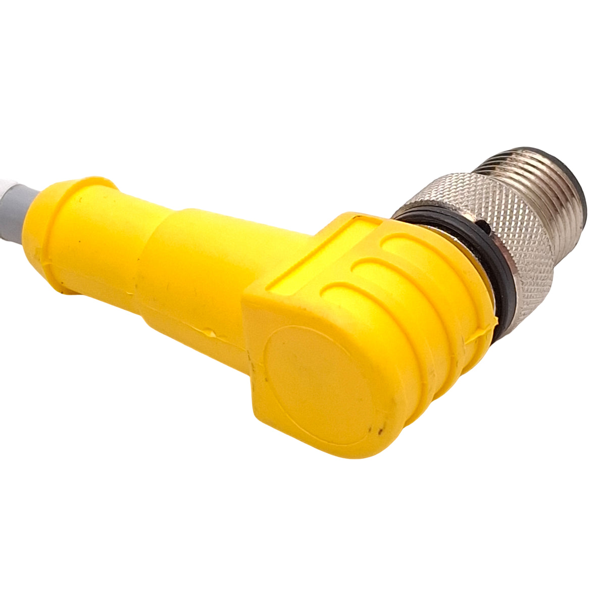 Used Turck WKC 6T-3-WSC 6T Extension Cable, Right Angle M12 6-Pin Male to Female, 3m