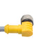 Used Turck WK4.6T-6 Cordset, 6-Pin M12 Right Angle Female to Leads, 4A 250VAC, 4m
