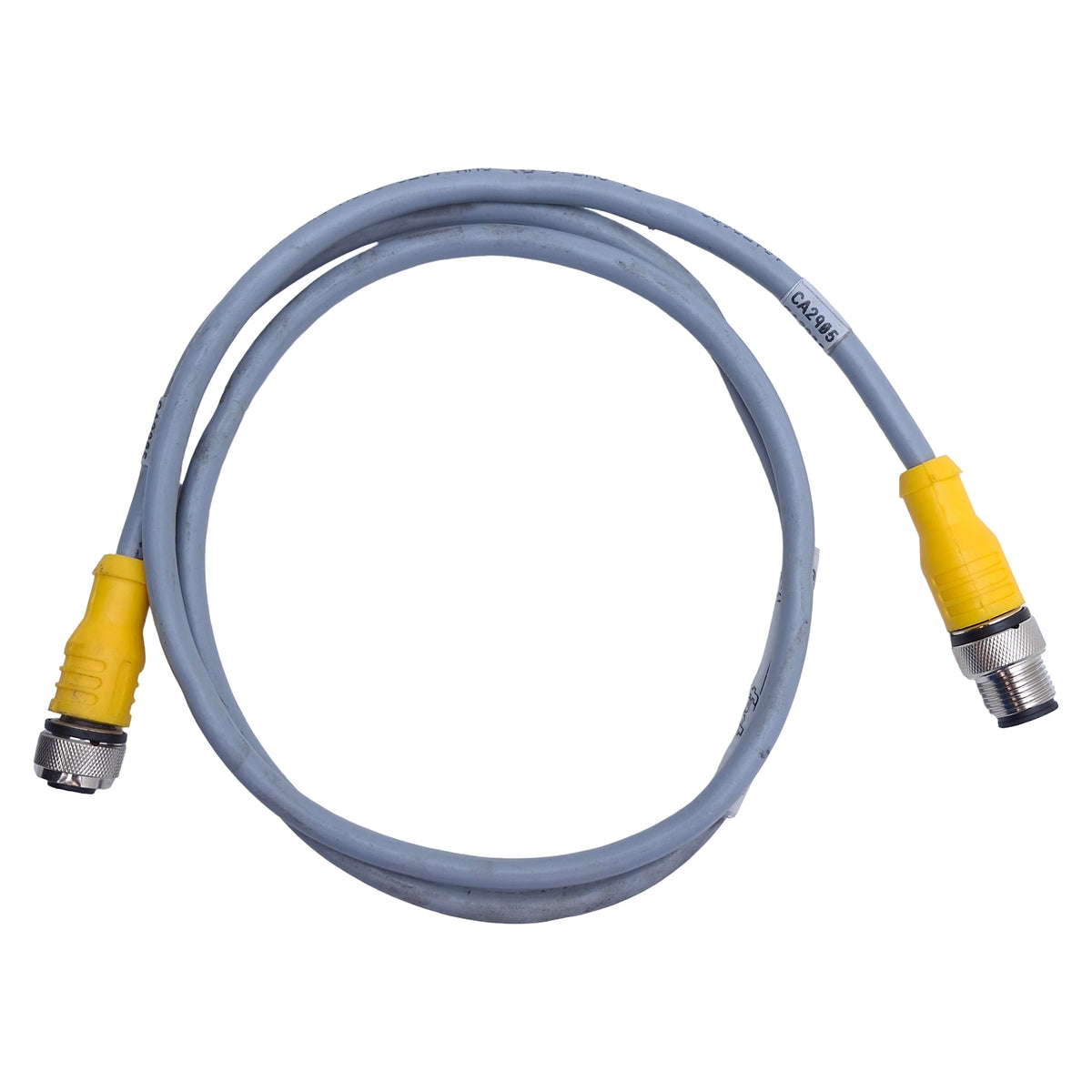 Used Turck RKC 6T-1-RSC 6T Cordset M12 Straight 6-Pin Male to Female, 1m Length