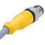 Used Turck RKC 6T-1-RSC 6T Cordset M12 Straight 6-Pin Male to Female, 1m Length