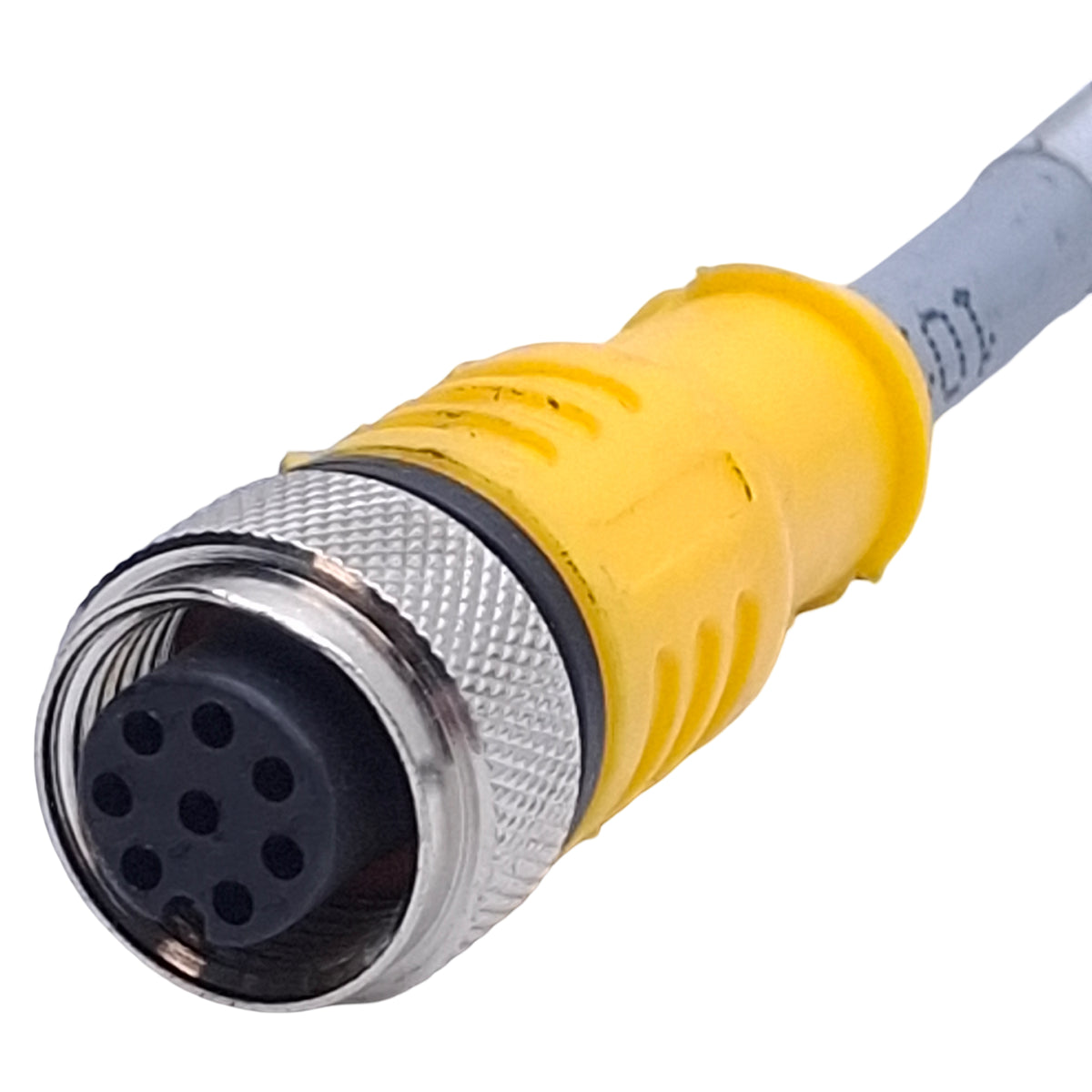 Used Turck RKC 6T-1-RSC 6T Cordset M12 Straight 6-Pin Male to Female, 1m Length