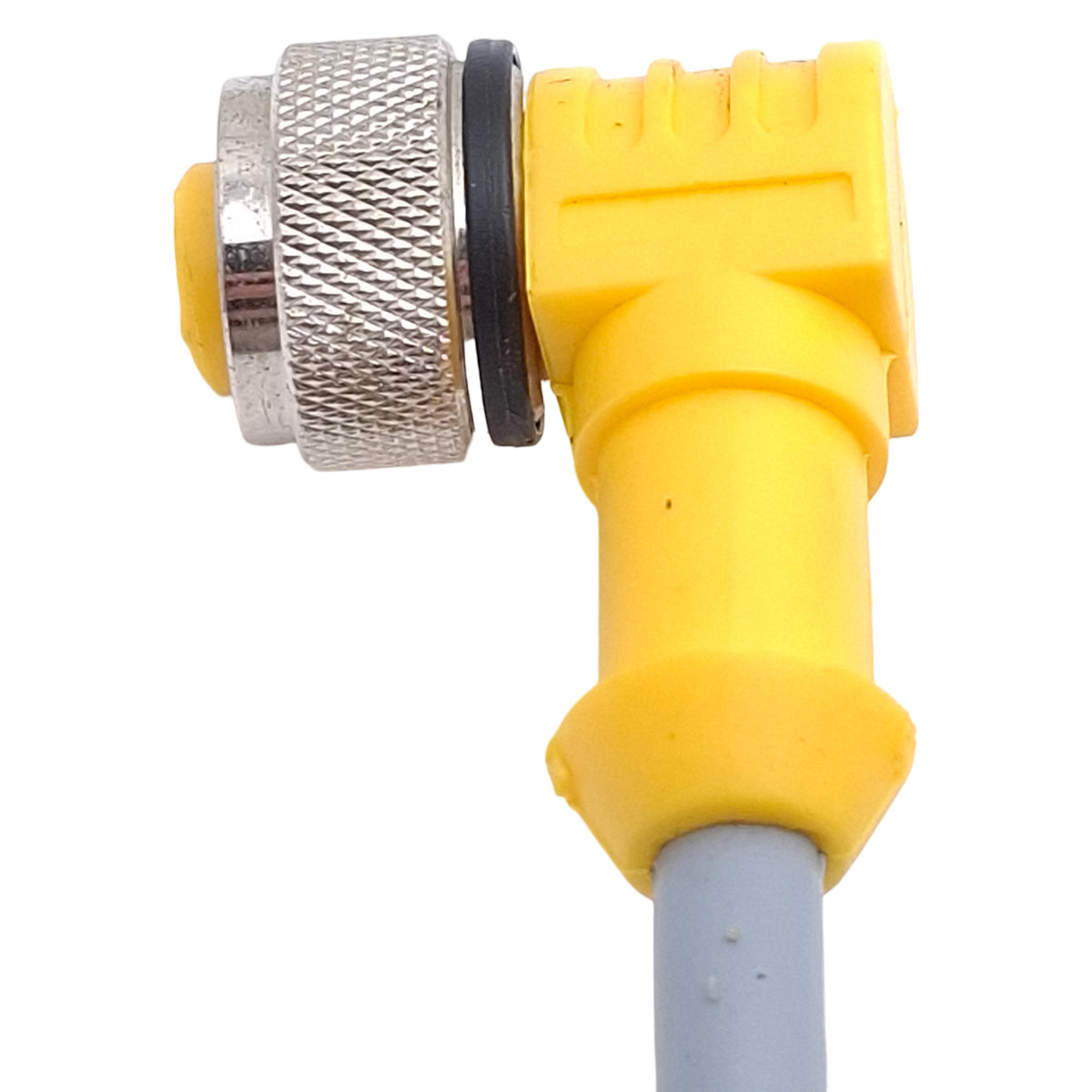 Used Turck WK4.4T-5 Cordset, 4-Pin M12 Right Angle Female to Leads, 4A 250VAC, 3.5m