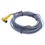 Used Turck WKC 6T-8 Single-Ended Cordset M12 Right-Angle 6-Pin Female, 10ft Length