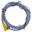 Used Turck WKC 6T-8 Single-Ended Cordset M12 Right-Angle 6-Pin Female, 10ft Length