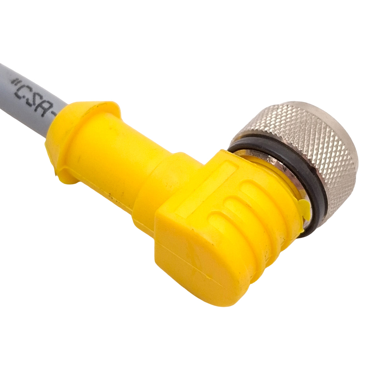 Used Turck WK 4.4T-4-WS 4.4T Extension Cable Right Angle M12 4-Pin Male to Female, 4m