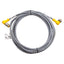 Used Turck WK 4.4T-4-WS 4.4T Extension Cable Right Angle M12 4-Pin Male to Female, 4m