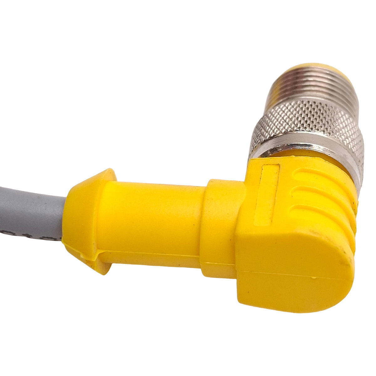 Used Lot of 3 Turck WK 4.4T-1-WS 4.4T Extension Cable 90° M12 4-Pin Male to Female 1m