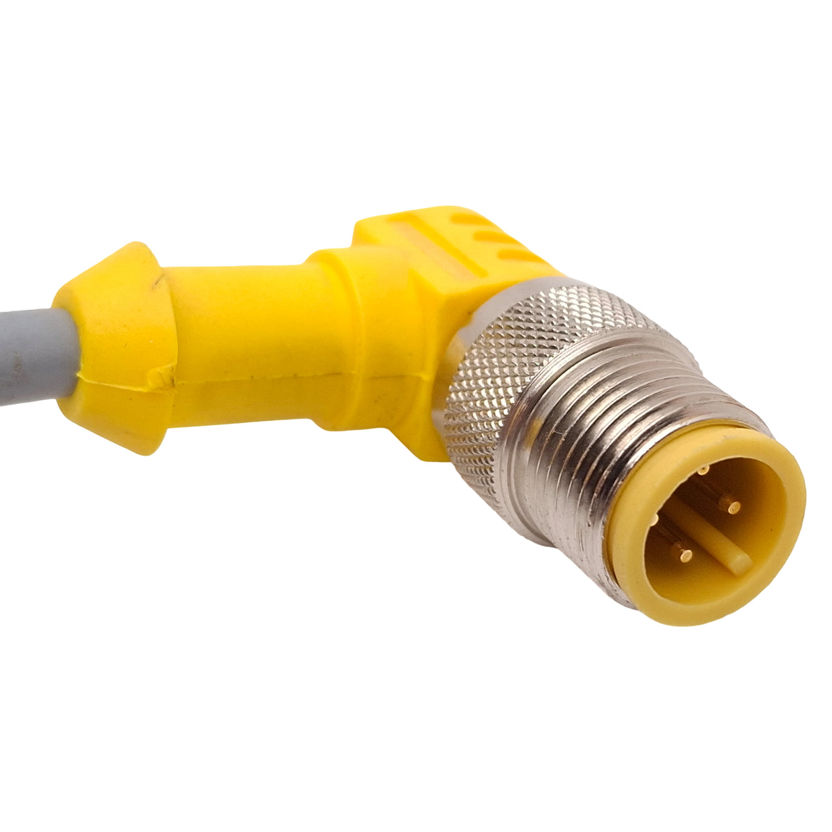 Used Lot of 3 Turck WK 4.4T-1-WS 4.4T Extension Cable 90° M12 4-Pin Male to Female 1m
