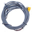 Used Turck WKC 6T-8 Single-Ended Cordset M12 Right-Angle 6-Pin Female, 16ft Length