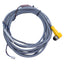 Used Turck WKC 6T-8 Single-Ended Cordset M12 Right-Angle 6-Pin Female, 16ft Length