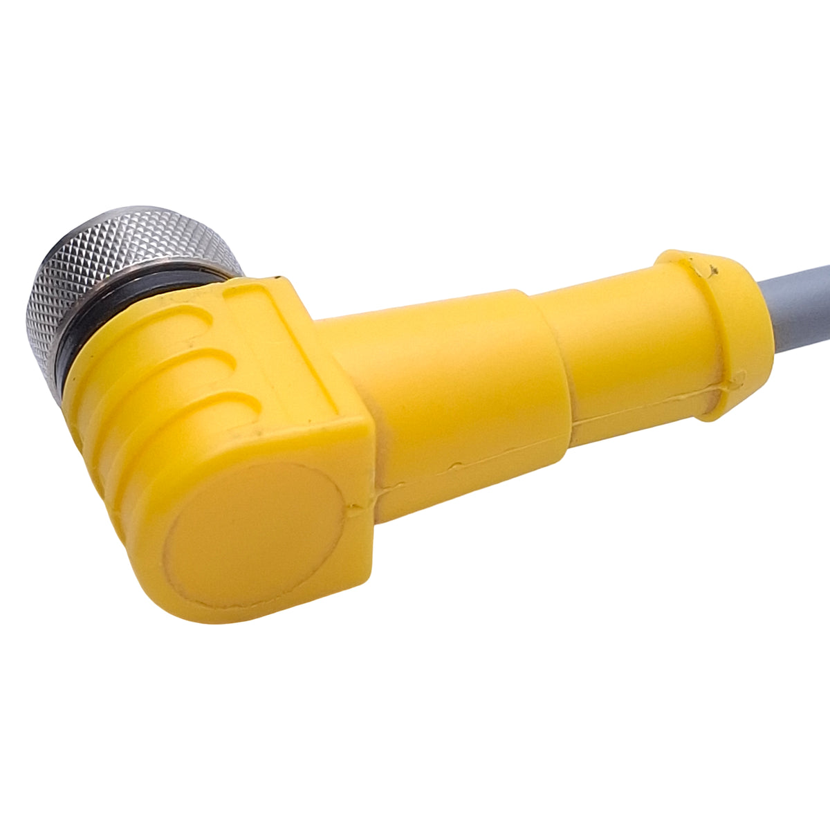 Used Turck WKC 6T-8 Single-Ended Cordset M12 Right-Angle 6-Pin Female, 16ft Length
