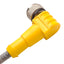 Used Turck WKC 6T-2-WSC 6T/S101 Extension Cable, 90° M12 6-Pin Male to Female, 2m