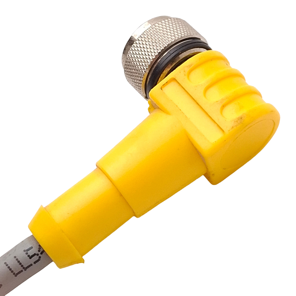 Used Turck WKC 6T-2-WSC 6T/S101 Extension Cable, 90° M12 6-Pin Male to Female, 2m