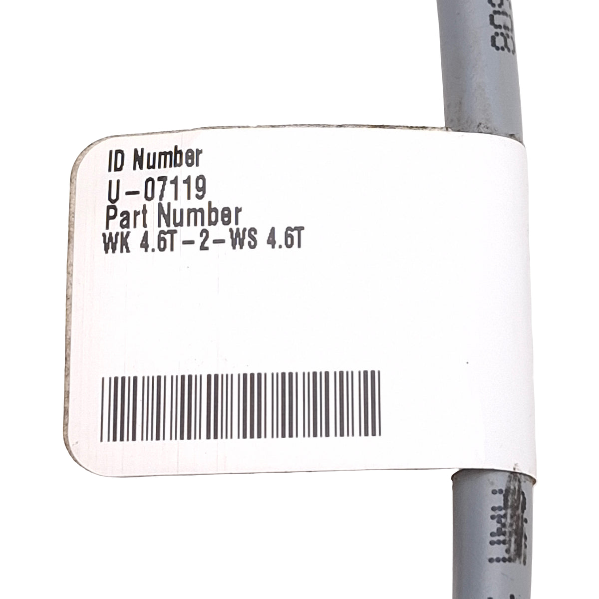 Used Turck WK 4.6T-2-WS 4.6T Extension Cable Right Angle M12 6-Pin Male to Female, 2m