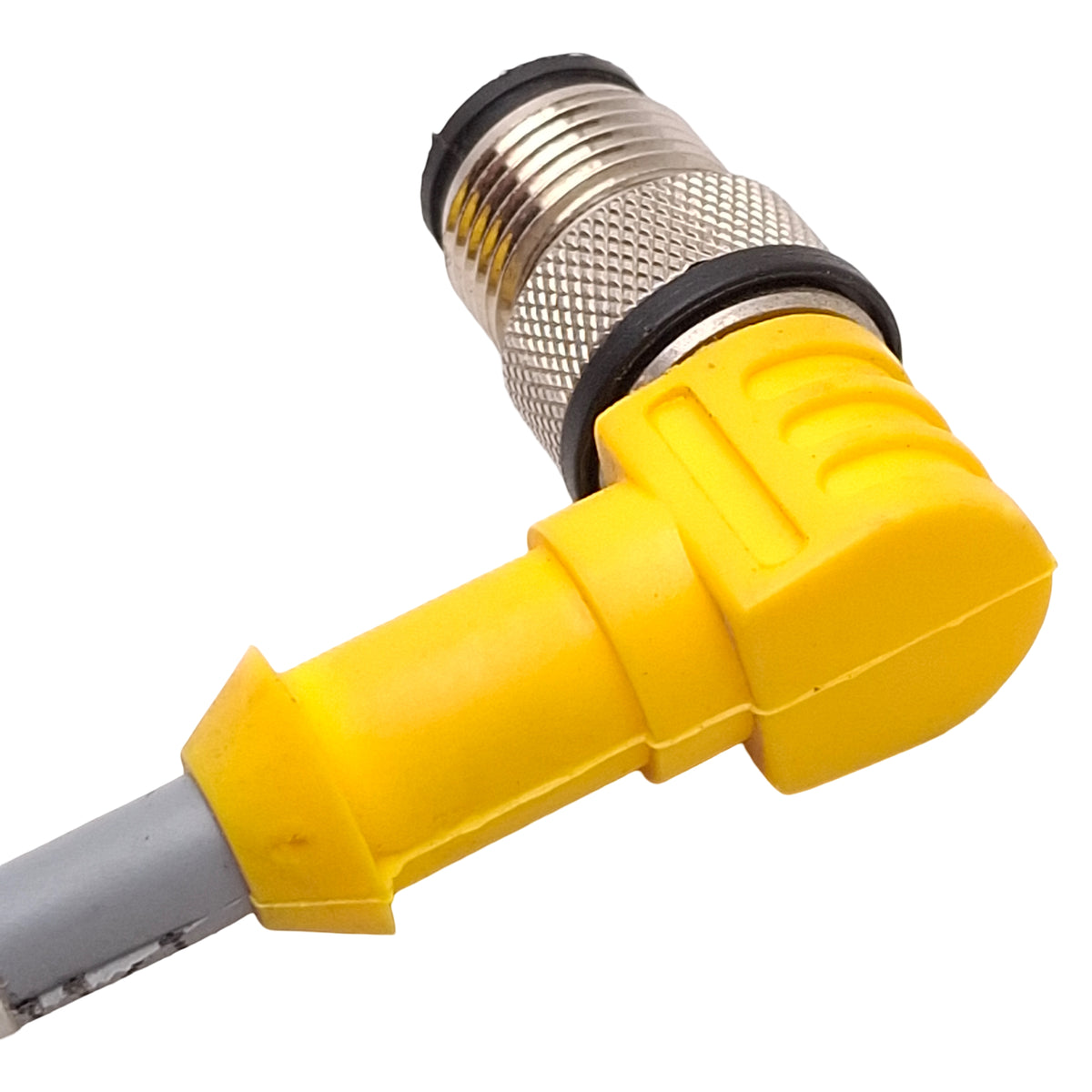 Used Turck WK 4.6T-2-WS 4.6T Extension Cable Right Angle M12 6-Pin Male to Female, 2m