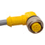 Used Turck WK 4.6T-2-WS 4.6T Extension Cable Right Angle M12 6-Pin Male to Female, 2m