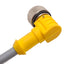 Used Turck WK 4.6T-2-WS 4.6T Extension Cable Right Angle M12 6-Pin Male to Female, 2m