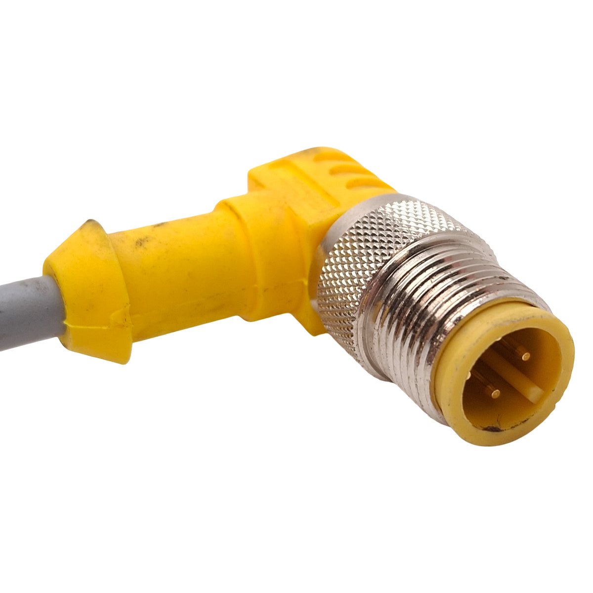 Used Lot of 3 Turck WK 4.4T-2-WS 4.4T Extension Cable 90° M12 4-Pin Male to Female 2m