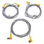 Used Lot of 3 Turck WK 4.4T-2-WS 4.4T Extension Cable 90° M12 4-Pin Male to Female 2m