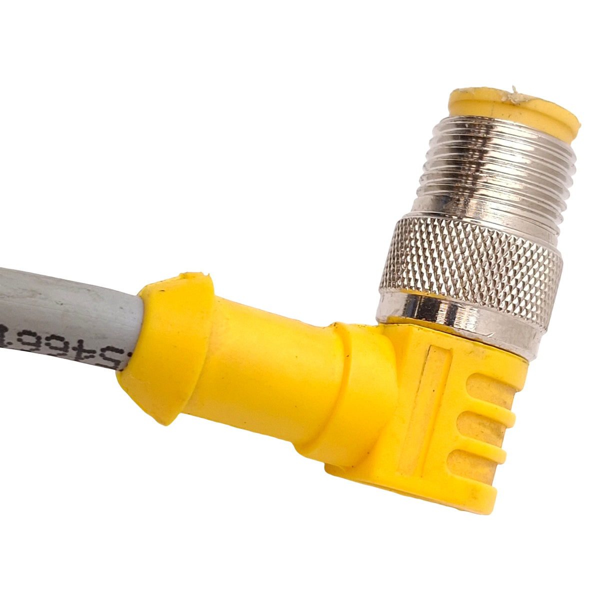 Used Turck WK 4.4T-5-WS 4.4T/S101 Extension Cable, 90° M12 4-Pin Male to Female, 5m