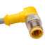 Used Turck WK 4.4T-5-WS 4.4T/S101 Extension Cable, 90° M12 4-Pin Male to Female, 5m