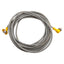 Used Turck WK 4.4T-5-WS 4.4T/S101 Extension Cable, 90° M12 4-Pin Male to Female, 5m