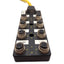 Used Turck 8MB12Z-5-5 Eurofast Junction Box, 30V 4A, (8x) M12 5-Pin Female, 3m Lead