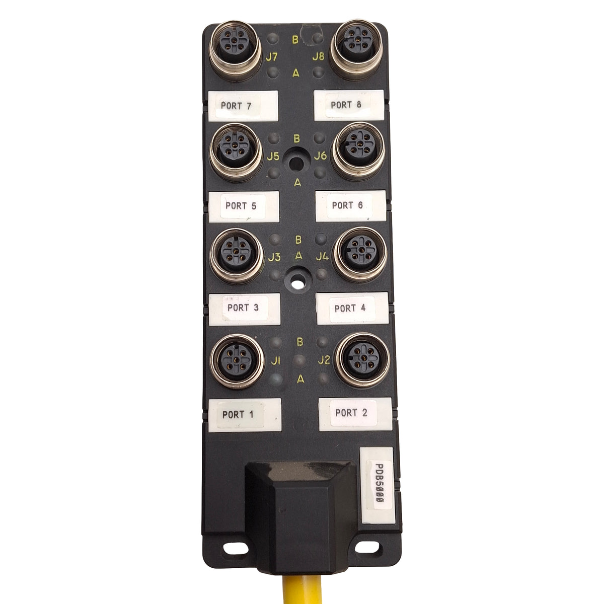 Used Turck 8MB12Z-5-5 Eurofast Junction Box, 30V 4A, (8x) M12 5-Pin Female, 3m Lead