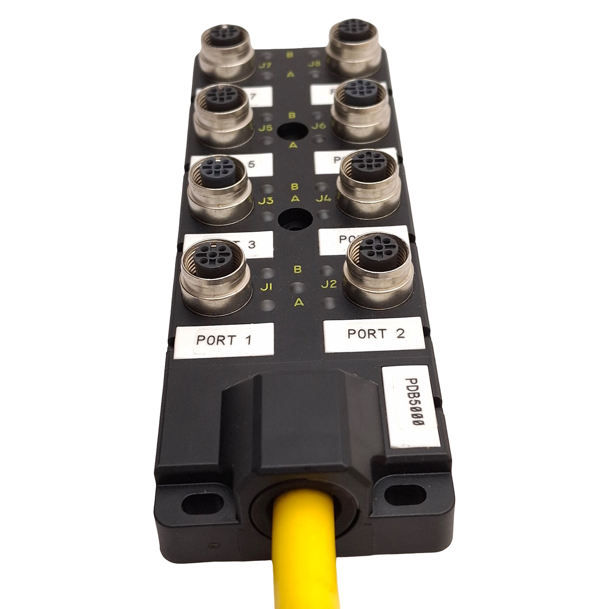 Used Turck 8MB12Z-5-5 Eurofast Junction Box, 30V 4A, (8x) M12 5-Pin Female, 4m Lead