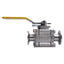 Used Sharpe 1-88-6-6-M-M-CE High Purity Three-Piece Ball Valve 1480psi, 1in Tri-Clamp