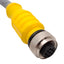 Used Lot of 2 Turck RKS 4.4T-6 Single-Ended Cordset, 250V 4A, M12 4-Pin Female, 4m