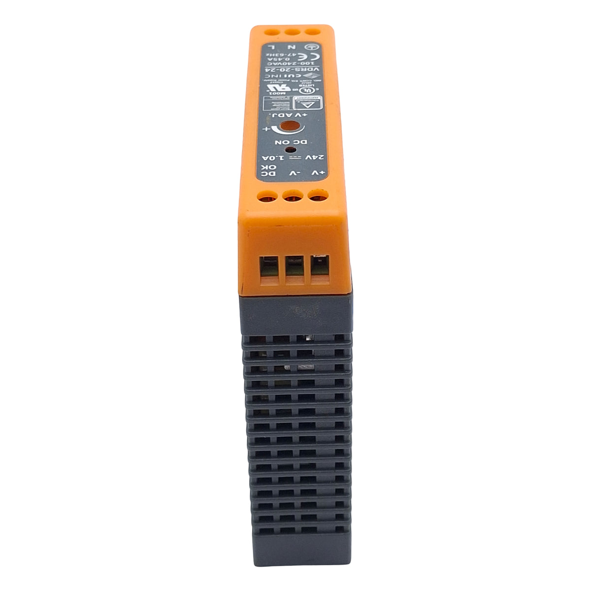 Used CUI Inc/Bel Power Solutions VDRS-20-24 Power Supply, 100-240VAC In, 1A 24VDC Out