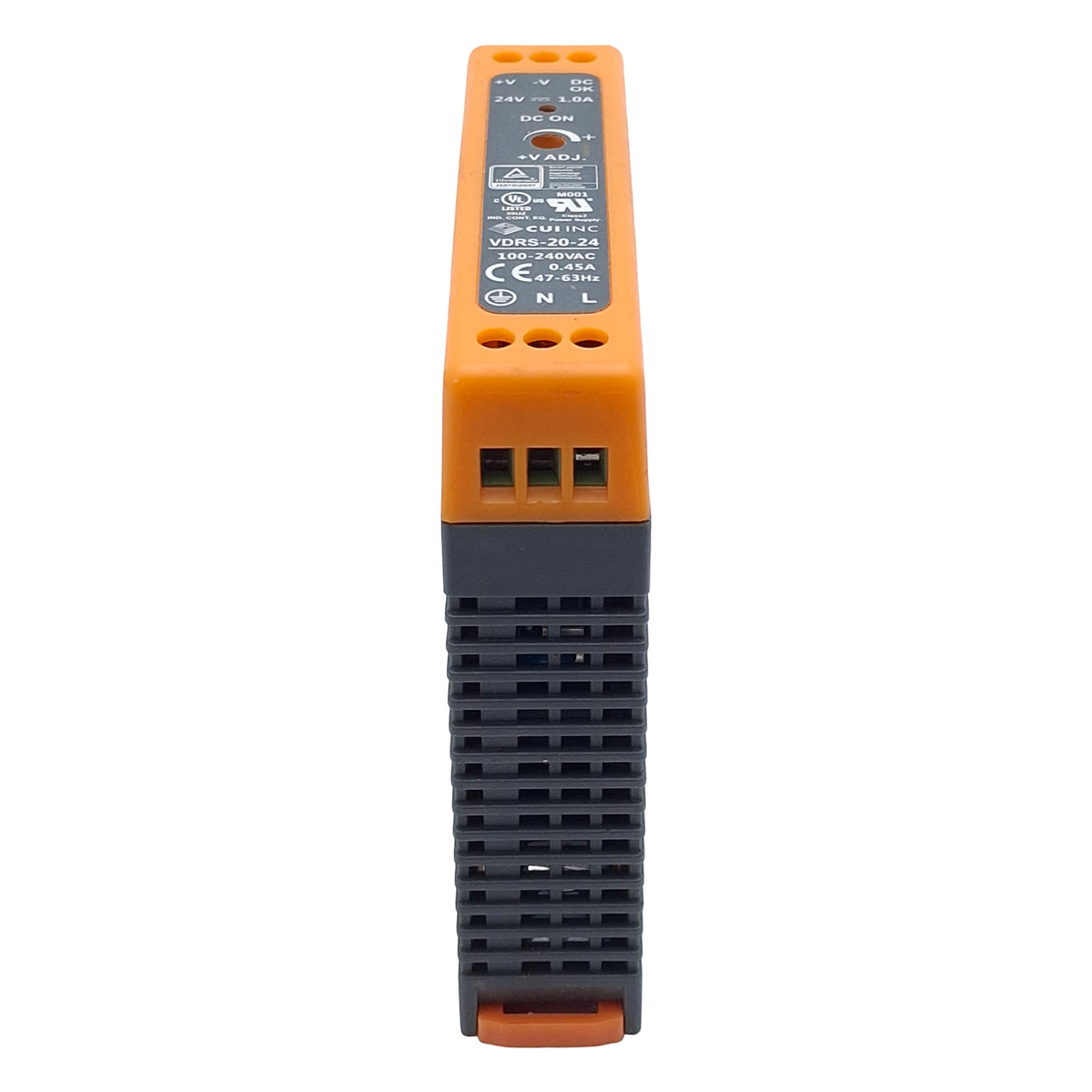 Used CUI Inc/Bel Power Solutions VDRS-20-24 Power Supply, 100-240VAC In, 1A 24VDC Out