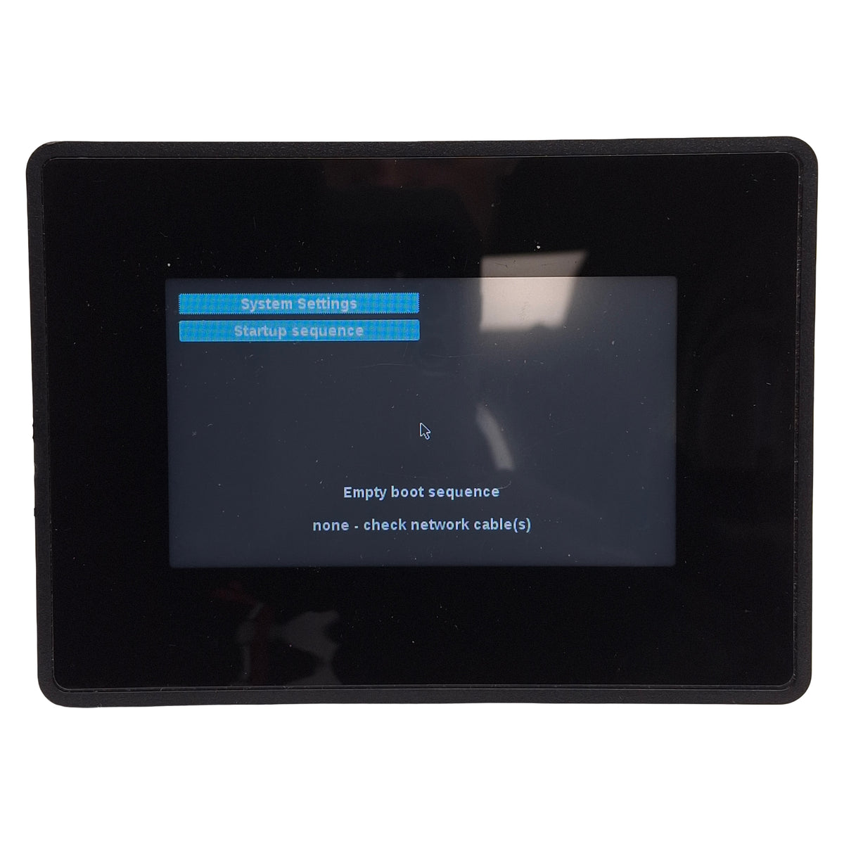 Used Exor ESMA04U301 eSMART04 Touchscreen HMI, 4.3in, 480x272, RJ45, USB, DB9, 24VDC