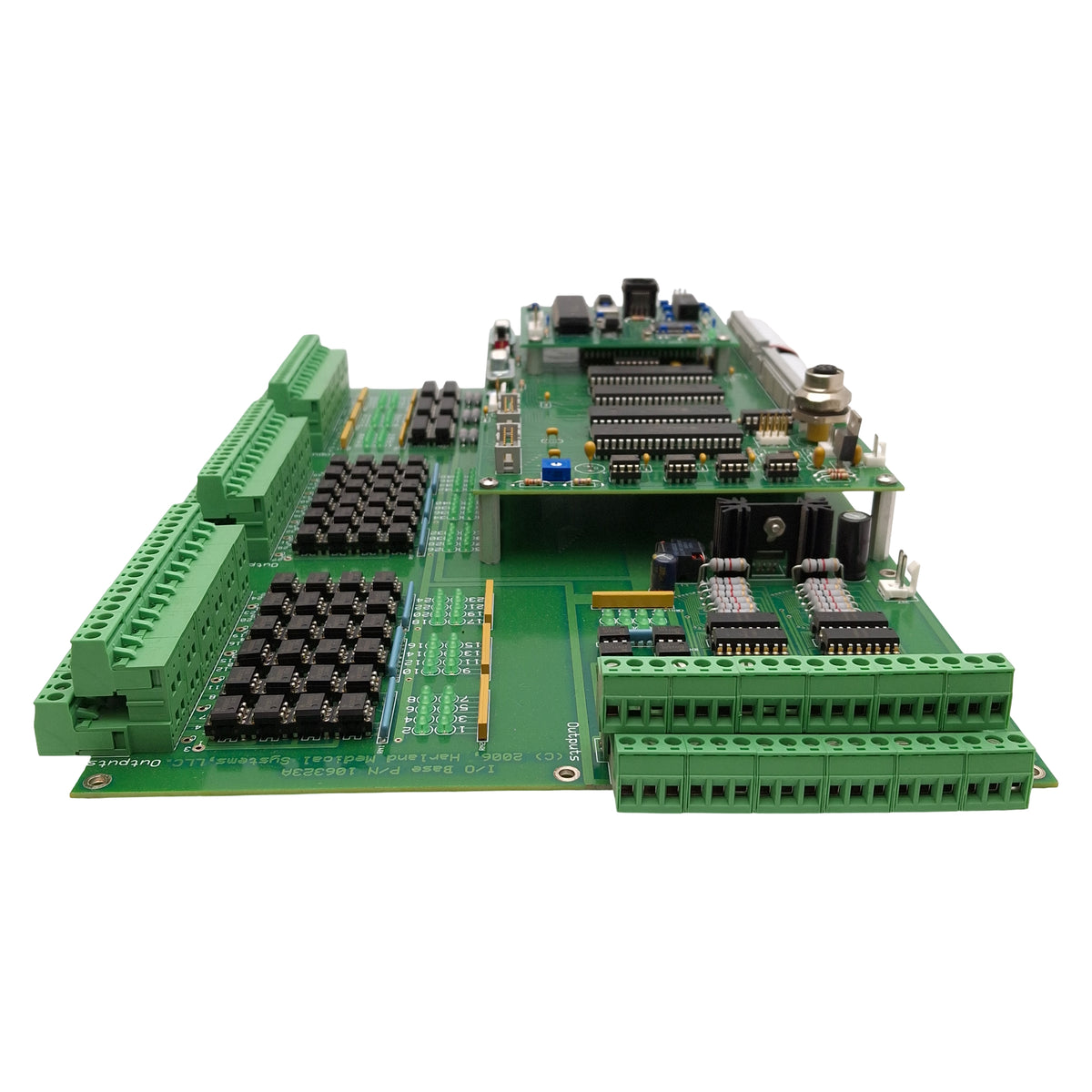 Used Harland Medical 106323A 107403A 102596E I/O Base G3 Controller Board & Ethernet
