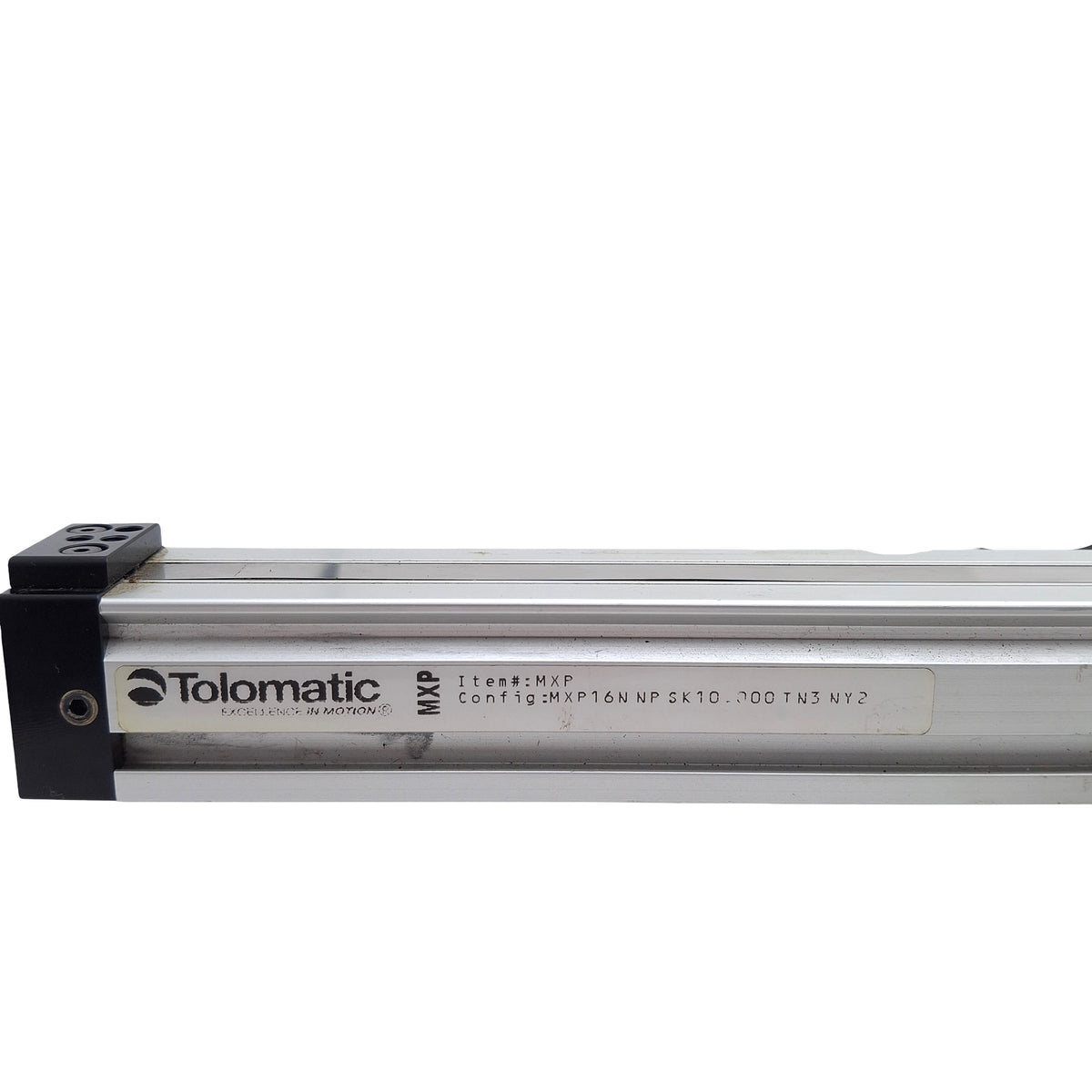 Used Tolomatic MXP16N NP SK10.000 TN3 NY2 Rodless Cylinder, ø16mm Bore, 10in Stroke