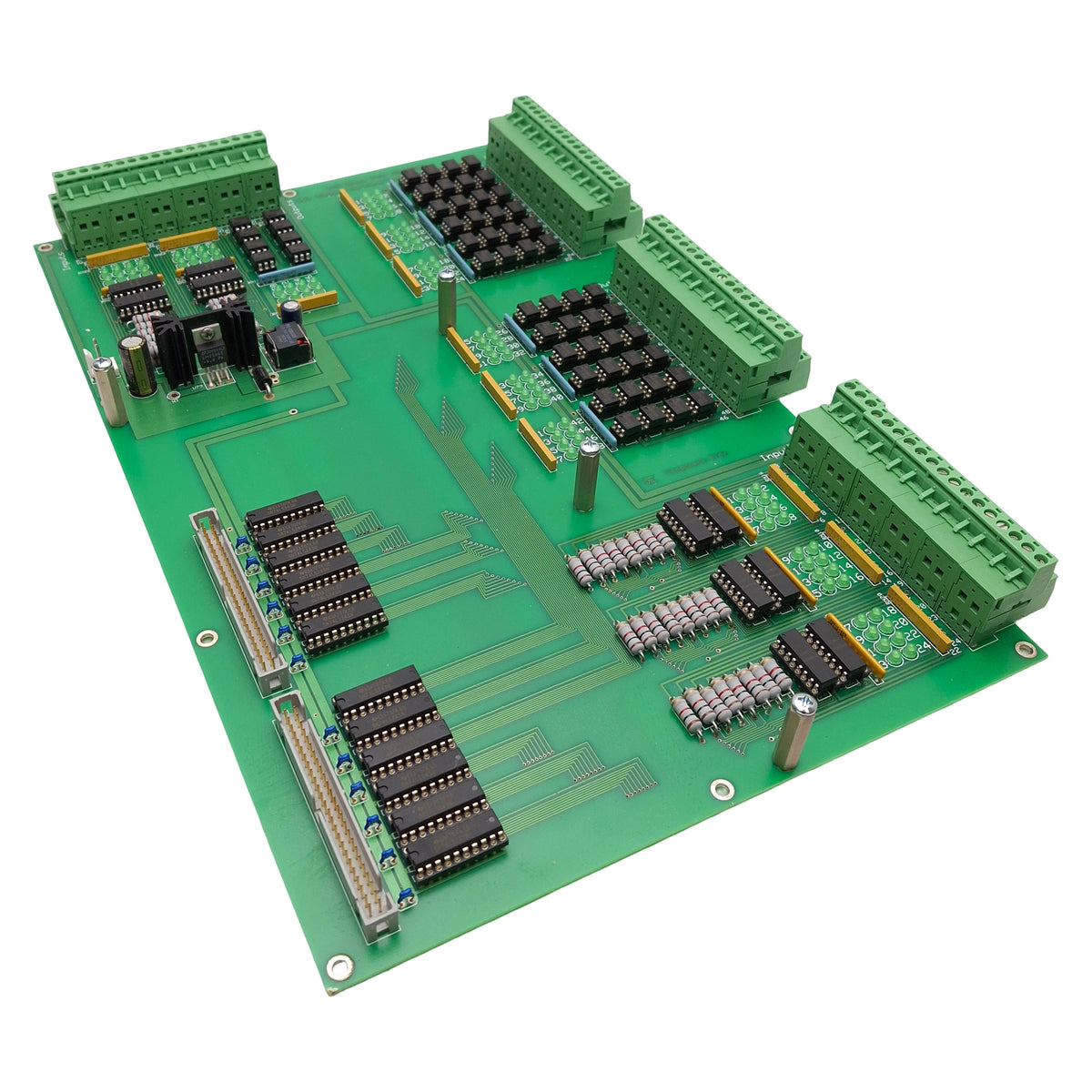 Used Harland Medical Systems 106323A I/O Base, 56-Inputs, 48-Outputs, (2x) 50-Pin IDC