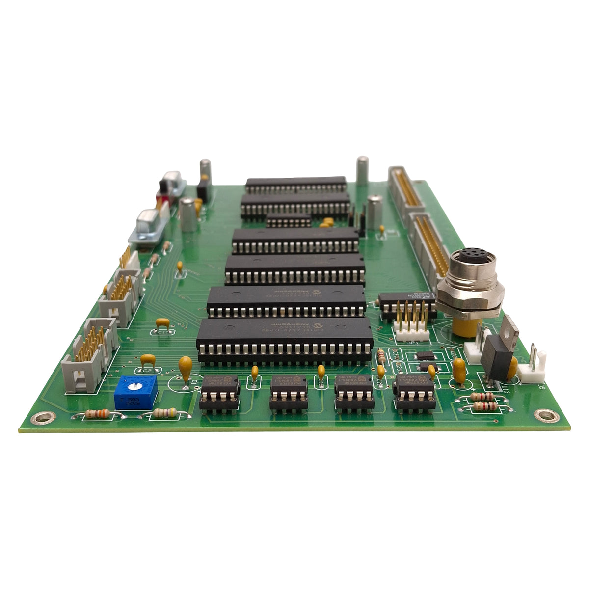 Used Harland Medical Systems 107403A G3 Controller Board, M12 6-Conductor, DB9