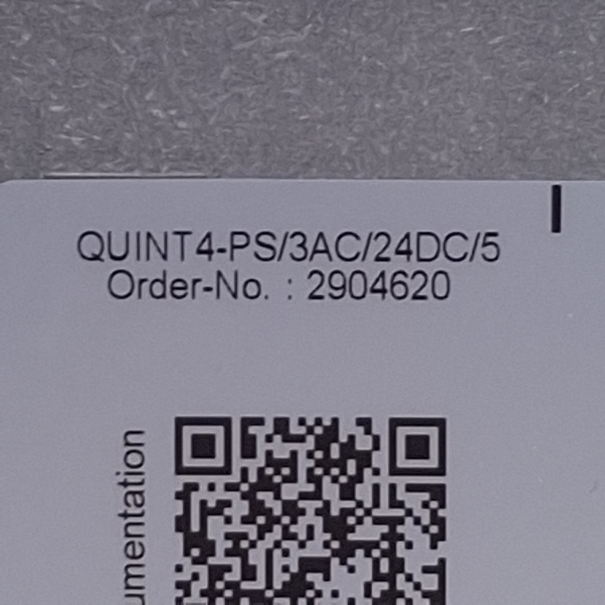 Used Phoenix Contact QUINT4-PS/3AC/24DC/5 Power Supply, 400-500VAC In, 24VDC Out